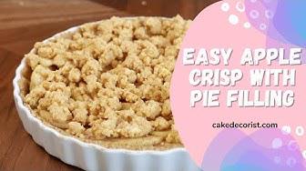 'Video thumbnail for Easy Apple Crisp With Pie Filling'
