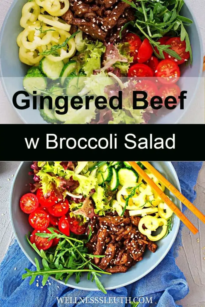 Gingered Beef w Broccoli Salad