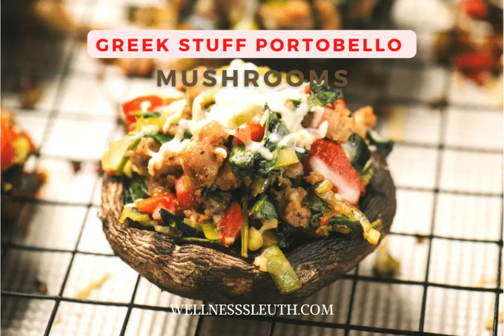 Greek Stuff Portobello Mushrooms
