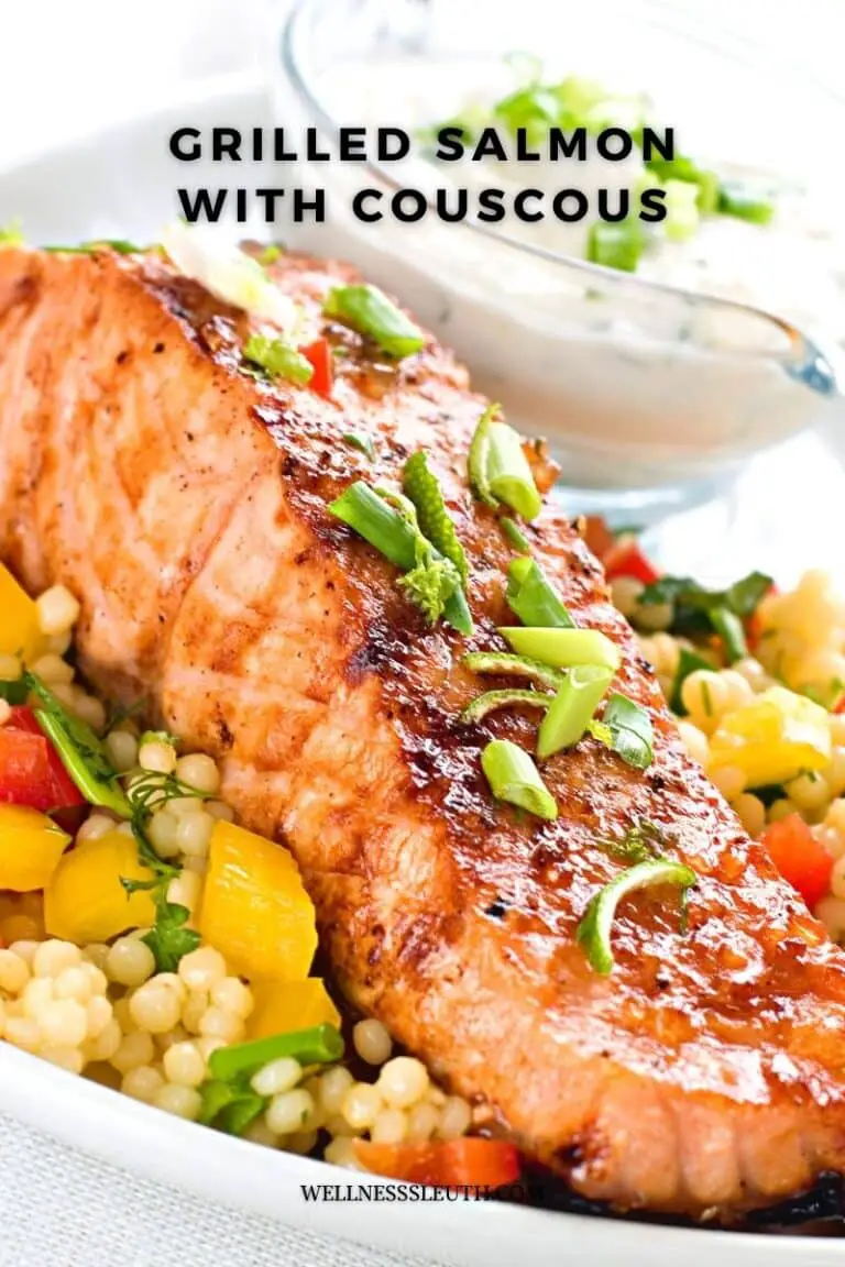 Grilled Salmon with Couscous - wellnesssleuth