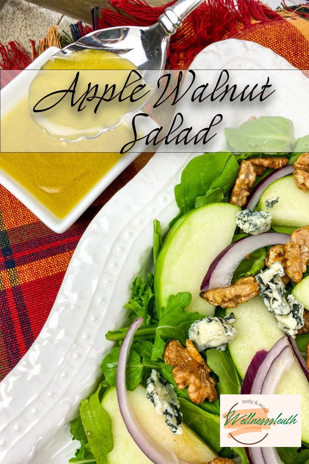 Apple Walnut Salad with White Balsamic Vinaigrette