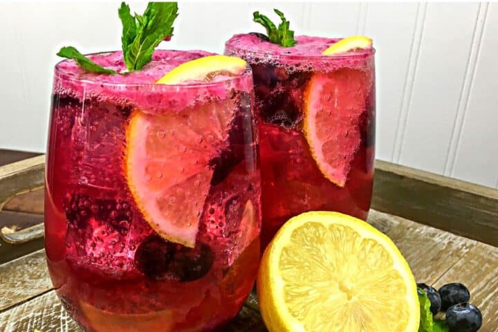 Sparkling Blueberry Maple Lemonade - wellnesssleuth
