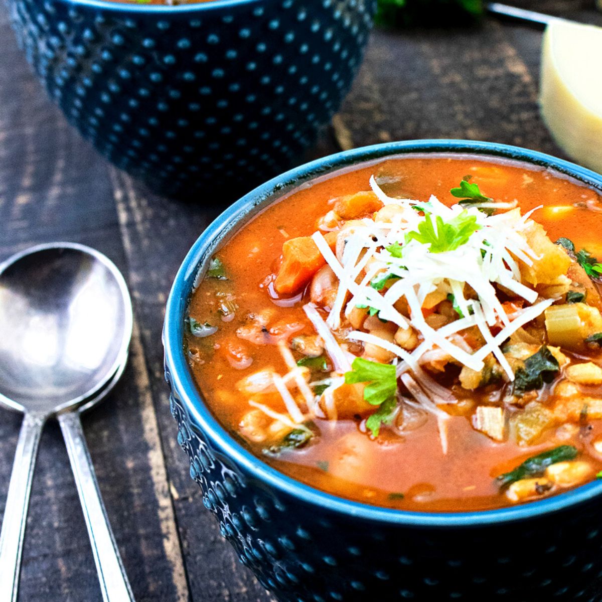 GLUTEN-FREE MINESTRONE SOUP WITH WHITE BEANS