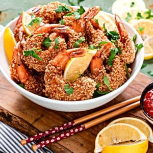 CRISPY LEMON PANKO FRIED SHRIMP