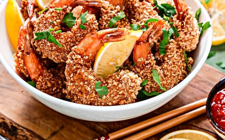 CRISPY LEMON PANKO FRIED SHRIMP