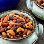 SLOW COOKER BAKED BEANS WITH BACON