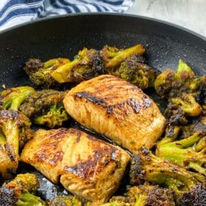 Chili Lime Mahi-Mahi with Blackened Broccoli
