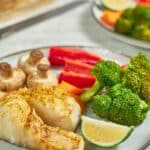 Light - Healthy Steamed Cod and Vegetables