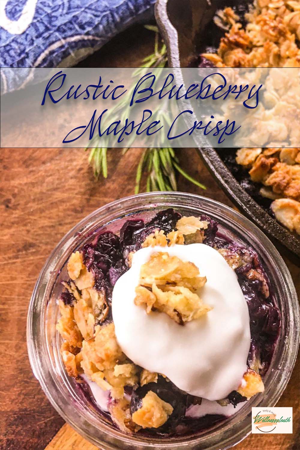 Rustic Blueberry Maple Crisp