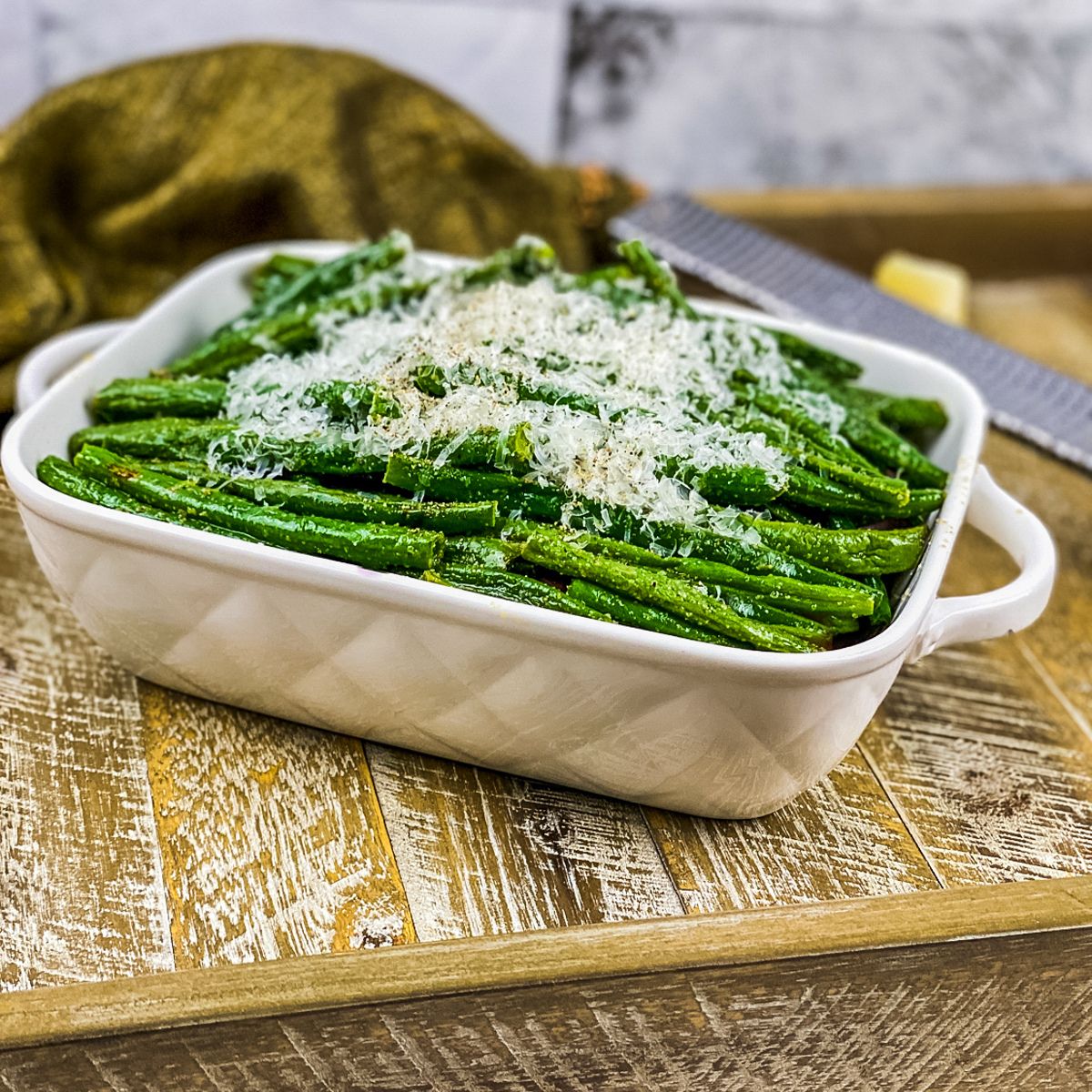 Oven-Roasted Parmesan Green Beans