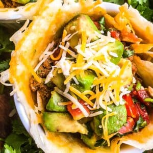 Taco Bowls with Avocado Salsa
