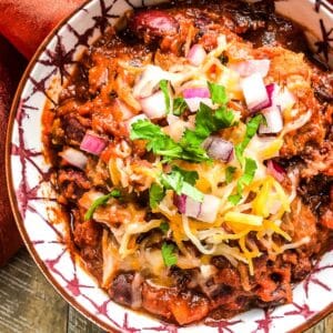 Slow Cooker Pulled Pork Chili