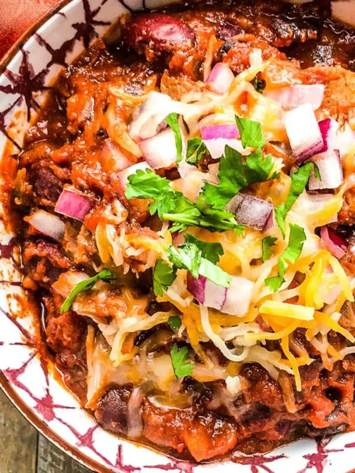 Slow Cooker Pulled Pork Chili