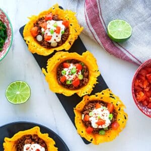 Crispy Cheddar Cheese Cups