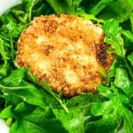 Green Salad with Warm Goat Cheese Croutons