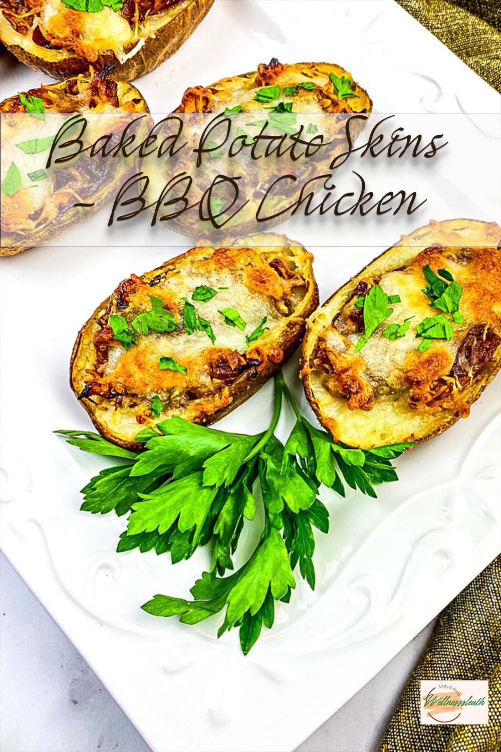 Baked Potato Skins - BBQ Chicken