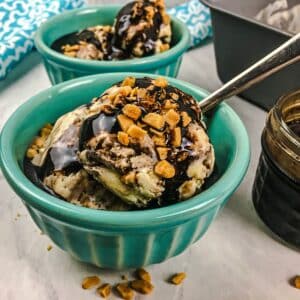 No-Churn Chocolate Toffee Ice Cream