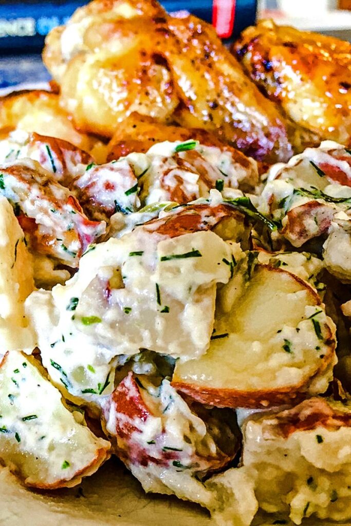 Creamy Red Potato Salad with Fresh Herbs - wellnesssleuth