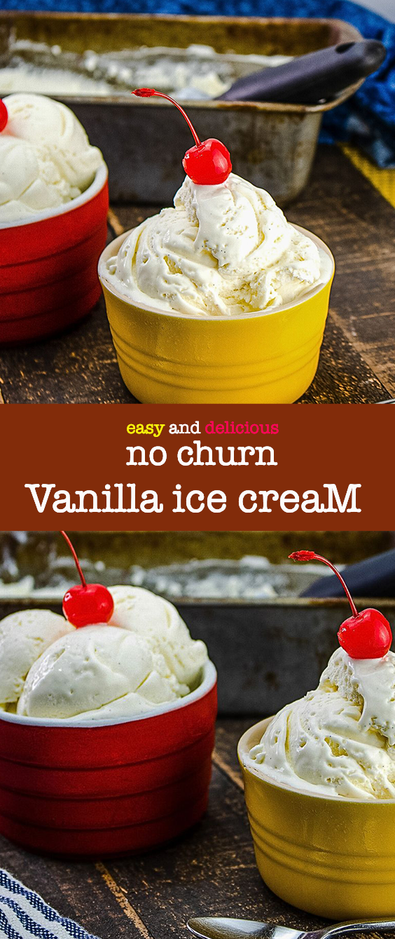 No-Churn Vanilla Ice Cream