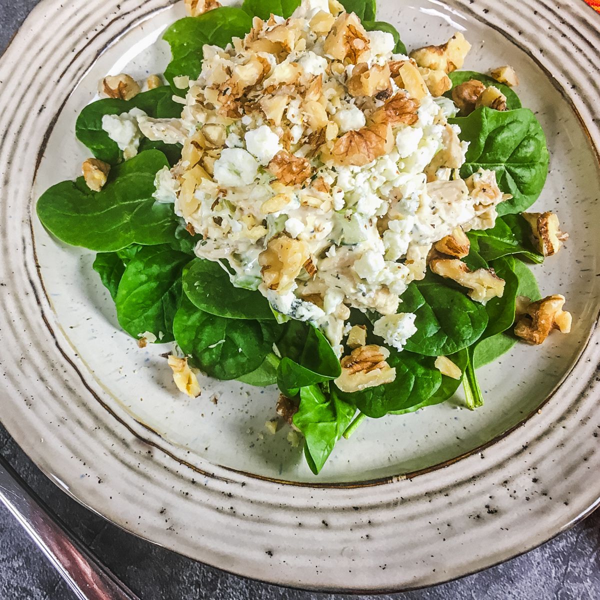 Chicken Salad with Blue Cheese & Walnuts