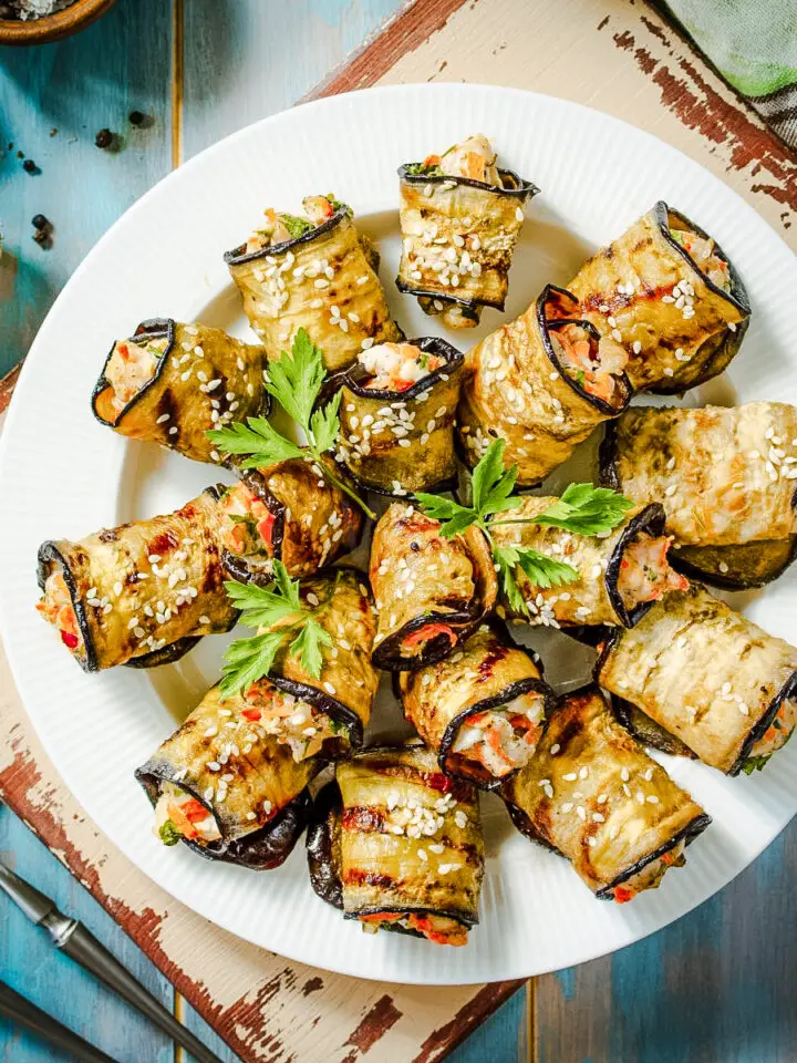 Grilled Eggplant Roll