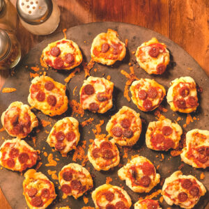 muffin tins Pepperoni Pizza Bites