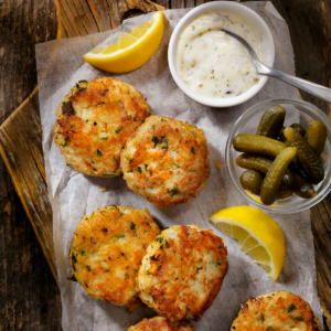 Crispy Golden Fish Cakes