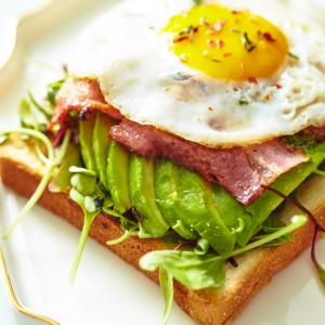 Bacon Egg and Avocado Toast