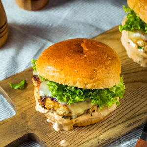 Spicy Homemade Chipotle Chicken Burger
