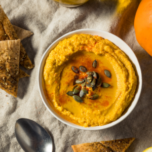 Healthy Organic Pumpkin Spice Hummus
