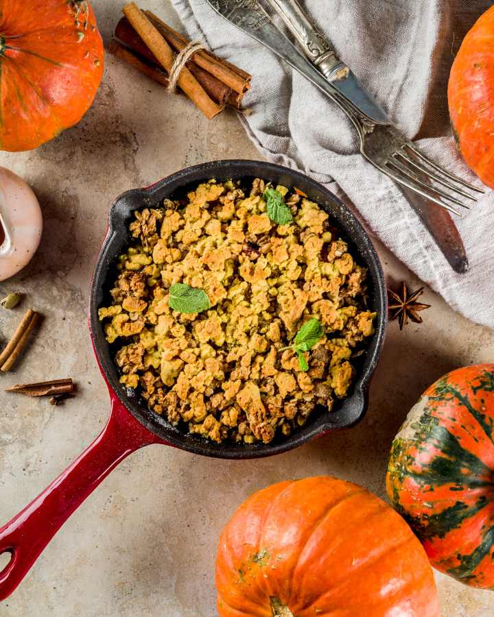 Pumpkin Crumble Pie