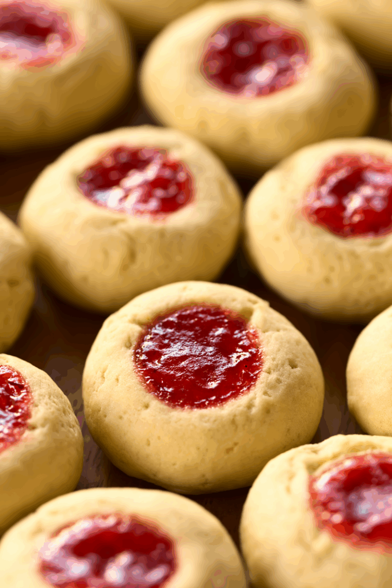 Holiday Rustic Raspberry Thumbprint Cookies Recipe - wellnesssleuth