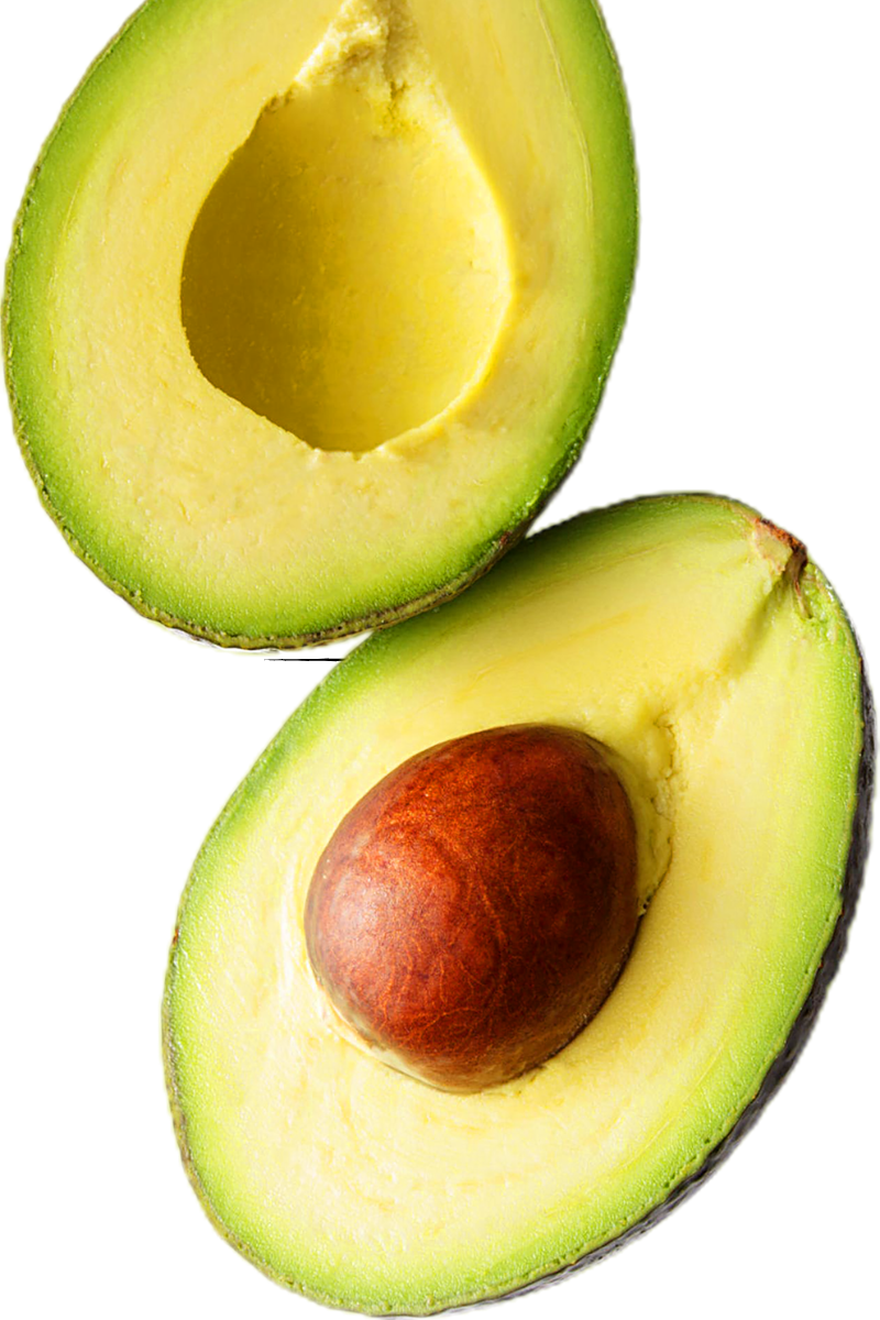 ripe avocado halves prepared for pesto caprese stuffed avocado recipe