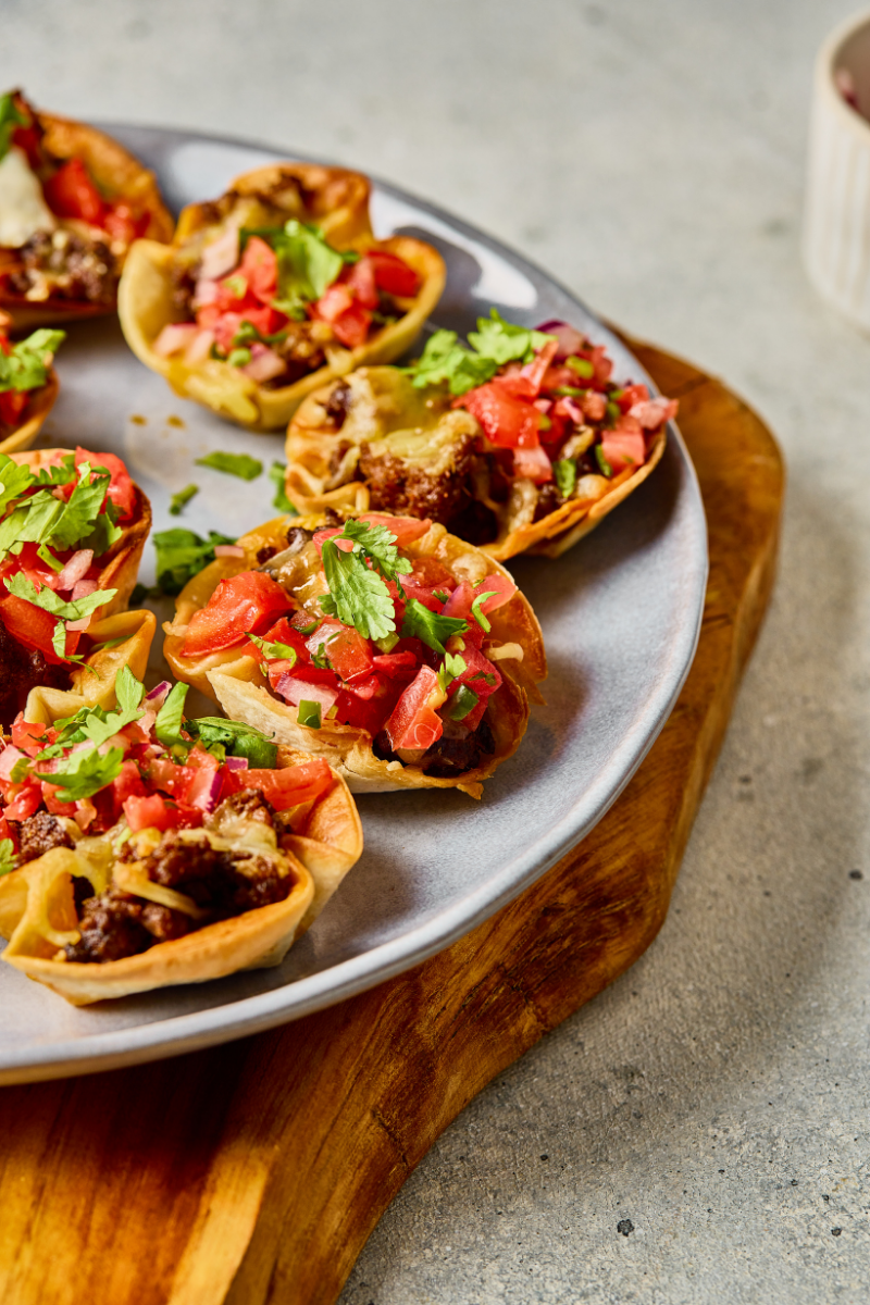 Cheesy Taco Ranch Bites served as an easy game day appetizer.