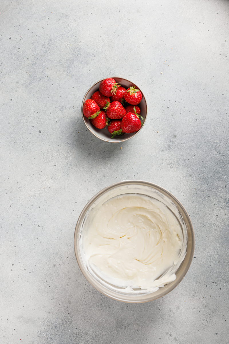 Dissolved gelatin mixed into creamy no-bake cheesecake filling for a firm sliceable texture.