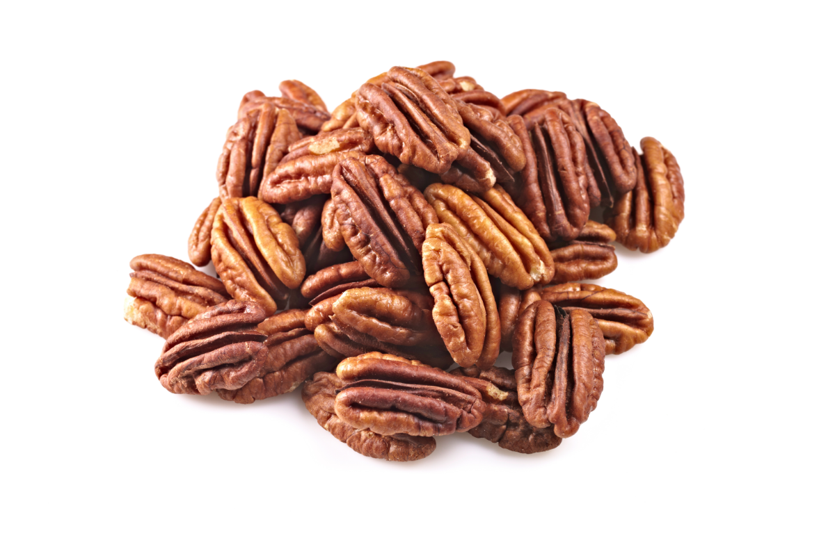 a handful of fresh pecans