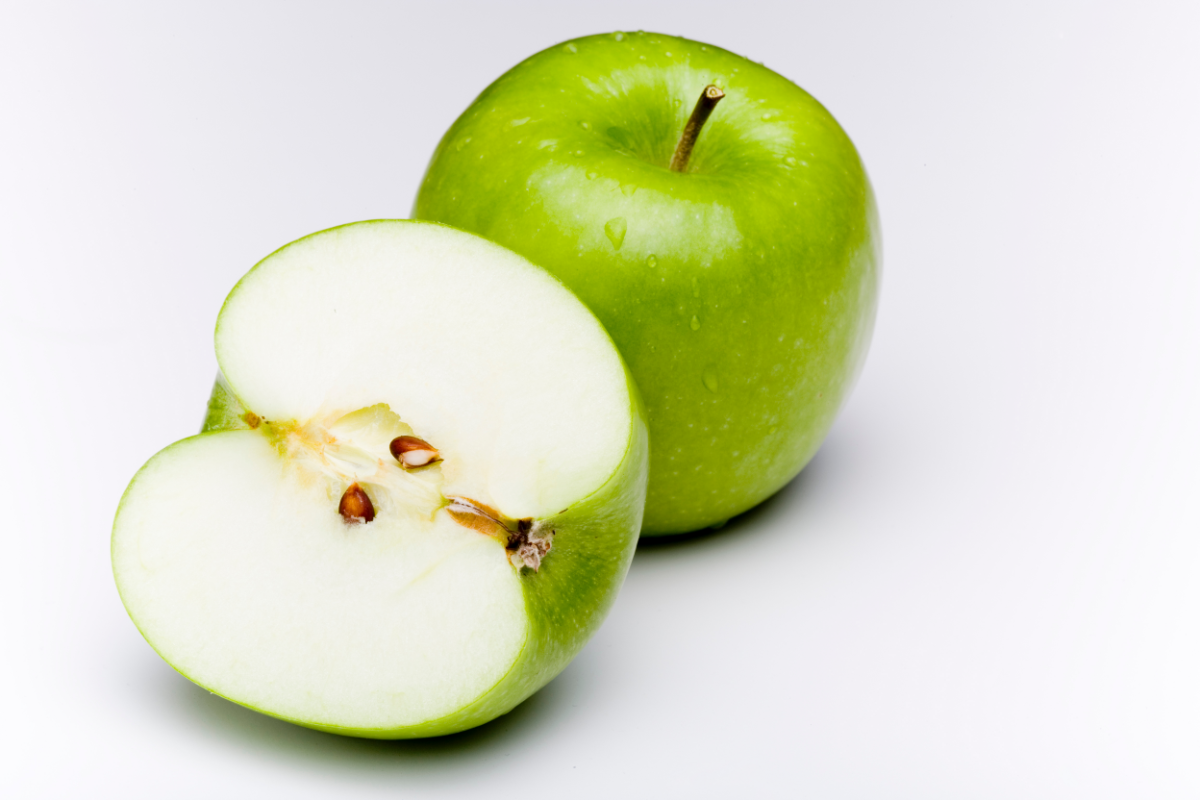 Fresh Granny Smith apples for a tart, firm apple layer in Caramel Apple Tiramisu.