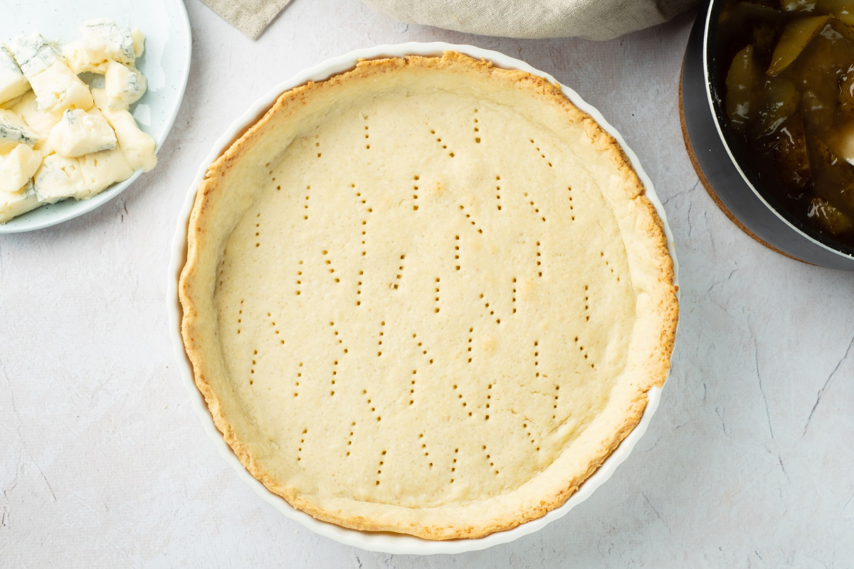 Blind-baked tart crust